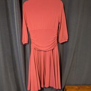Shape FX Long Sleeve Pink Dress